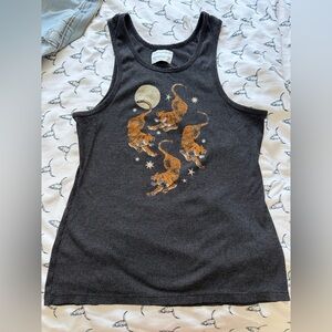 Free People Vintage Souls Black Ribbed Top - Black